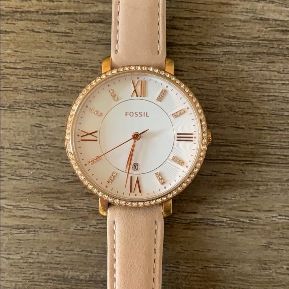 Fossil Watch with Leather Band